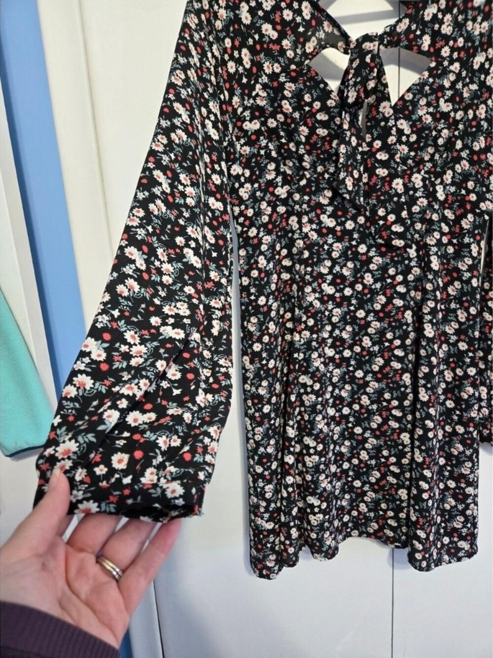 Floral Mini Dress Long Sleeve